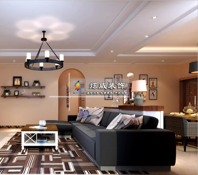 豪方菁園-簡(jiǎn)約美觀-客廳沙發(fā)