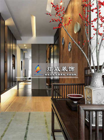 聚龍居-木質(zhì)現(xiàn)代風(fēng)-玄關(guān)屏風(fēng)